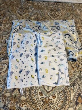 Unbranded Baby Sleep Sacks with Blue and Yellow Dinosaur Prints